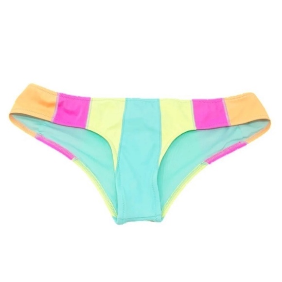 💎Victoria’s Secret Cheeky Neon Colorblock Bikini Bottoms - Picture 2 of 9